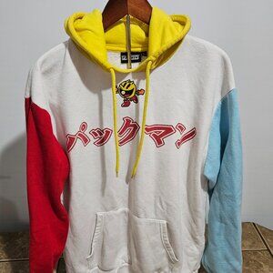 Vintage Pacman Kanji Drawstring Hoodie Size L